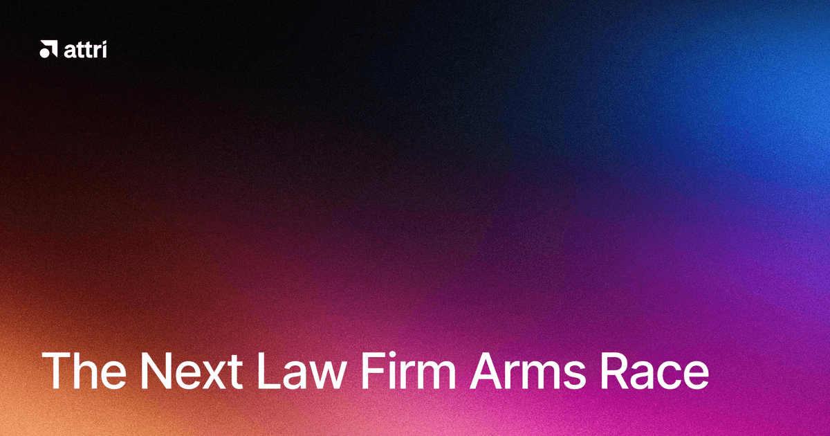 The Next Law Firm Arms Race
