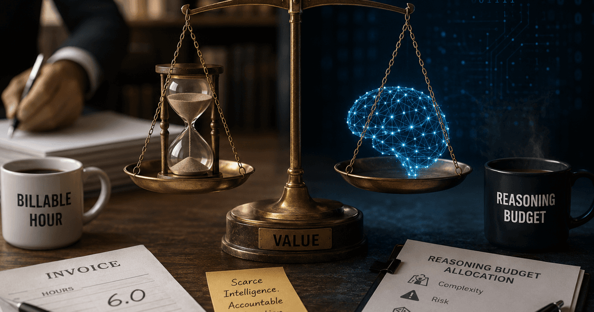 From Billable Hour to Reasoning Budget